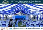 Large Transparent Party Tent With Glass Wall , Clear roof marquee For Wedding