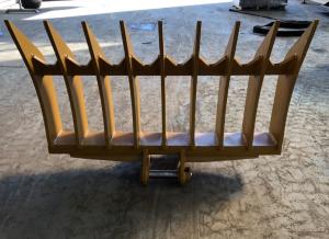China Steel Casting Excavator Rake Bucket For Mini Excavator Cat320 PC200 factory