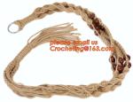 Wholesale 4 Sets colorful Macrame Plant Hanger Indoor Outdoor Hanging Planter