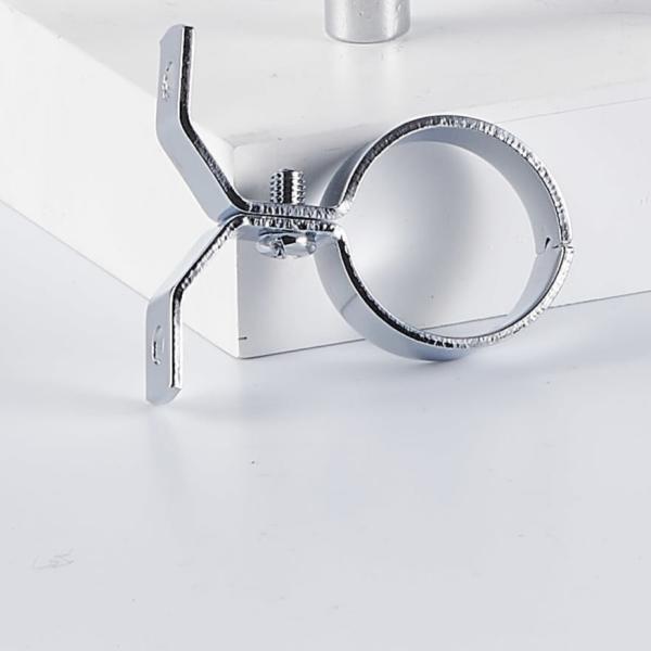 Industrial Bracket Pipe Clamp Repair For Securing Pipes Water Throwing Chrome