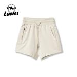 Solid Color Gym Workout Shorts Cotton Men Outdoor Running Plain Jogger Shorts