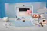 Blue PU Leather Modern Wood Furniture Handmade Jewelry Box For Travel / Home