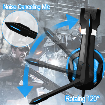 Surround Sound Custom Gaming Headsets For Xbox PS4 , Wired Over Ear Wired Headphones