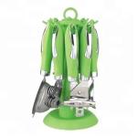 Food Grade Stainless Steel Kitchen Utensils Set with Rainbow Gadgets and Pizza