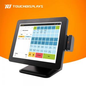 China 15 Inch TFT LCD Mobile POS Terminal Aluminum Shell With Printer Scanner factory