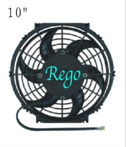 China Customized Universal Radiator Cooling Fan Black Color Plastic Material factory