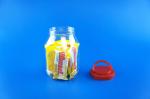 Clear Food Safe Plastic Containers , 2100Ml Wide Mouth Plastic Jars With Lids