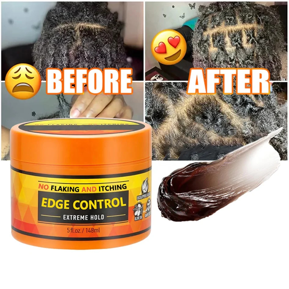Edge Control 5oz Hair Wax Unbranded High Shine Pomade Super Strong Hold Twist Gel Loc Gel
