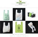Green Pla Compostable Bio Degradable Drawstring Dog Poop Waste Bag Corn Starch