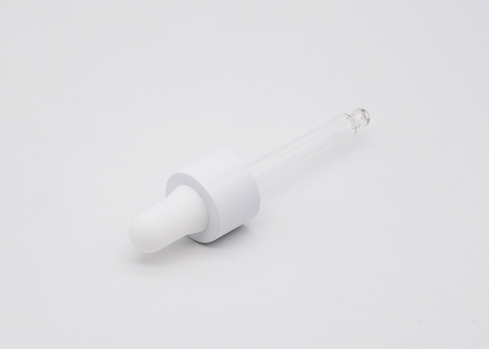 Threaded 18/410 White Essential Oil Dropper Bottle Tops
