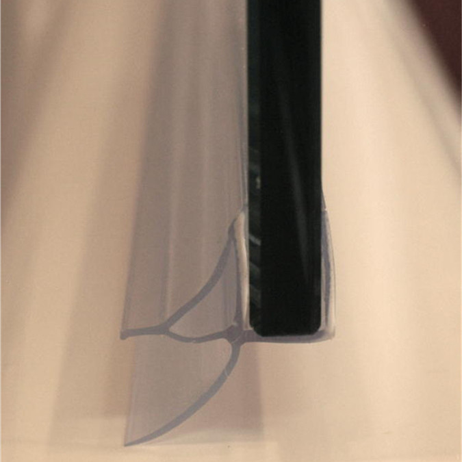 6mm Tempered Glass Shower screen Foldable Chrome Hinged Tub Door