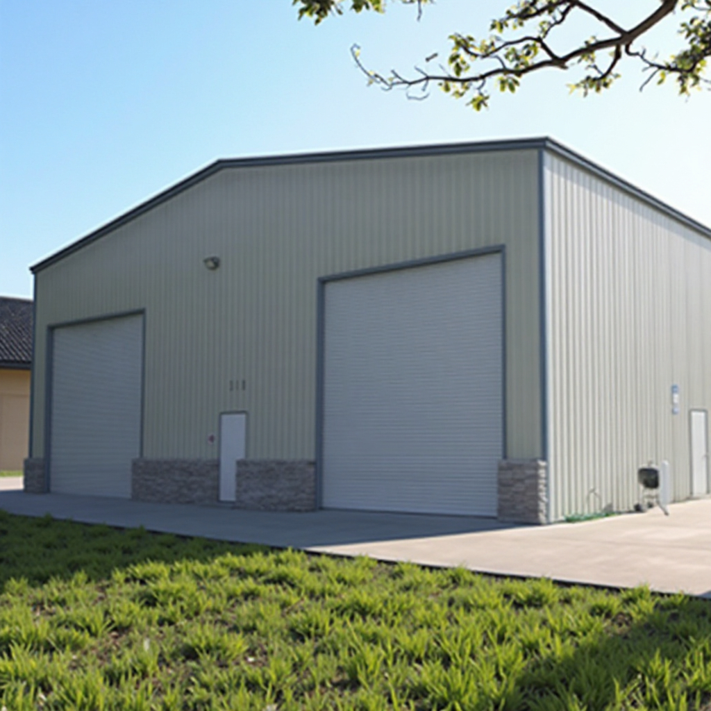 Modern Prefab Commercial Buildings , Lightweight Steel Frame Construction Factory