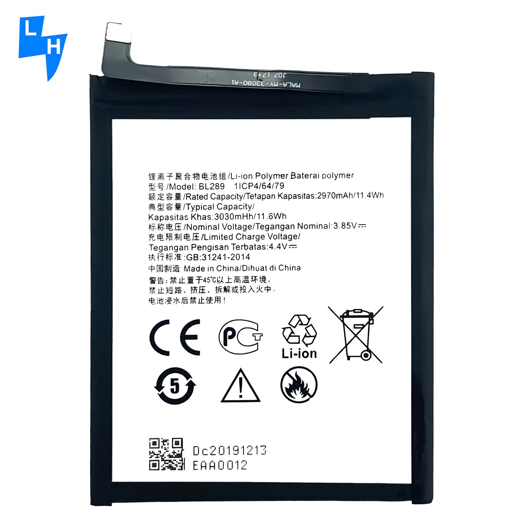 BL589 Original Replacement Li-ion Polymer Battery for Lenovo K5 Play L38011 Mobile Phone