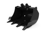 OEM 1-50 Ton Excavator Ditching Bucket , Black Excavator Backhoe Buckets For