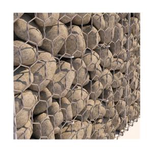 China Hexagonal Woven Iron Wire Gabion Mesh for Retaining Walls and River Construction factory