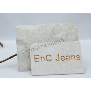 Hot Stomped OEKO PU Leather Jean Patches Girl Pattern