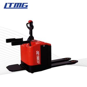 China Yellow 2.5 Ton Full Electric Pallet Truck , Electric Walkie Pallet Jack Machine factory