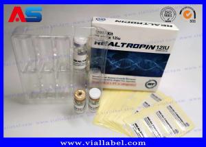 China Somatropina Hcg Packaging Paper Injection Vial Box With Label FOR BODYBUILDING SUPPLEMENTS factory