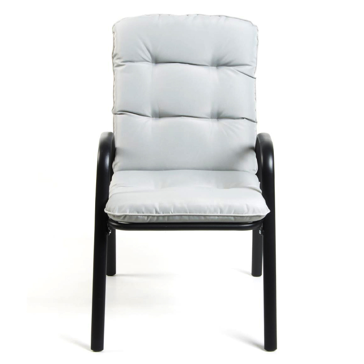 Leisure Outdoor Furniture Removable Stackable Folding Iron Metal Chair with Arm