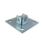Galvanized Stainless Steel Strut Brackets U Shape Post Base Frameless