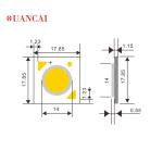 36V 170lm Cri80 Cxa1830 Size Bridgelux Cob Led 30w