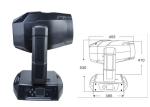 60Hz 400 W Stage Led Beam Moving Head Light With 24 + 8 Facet Prism