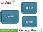 Biodegradable Eco Natural Bamboo Tray Durable Customized Logo Decal Printing