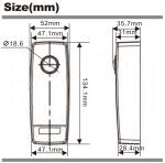 Outdoor Battery Single Beam Infrared Sensor Photocell For Sliding Swing Gates