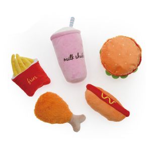 China OEM / ODM Interactive Food Shaped Plush Squeaky Dog Toy on sale