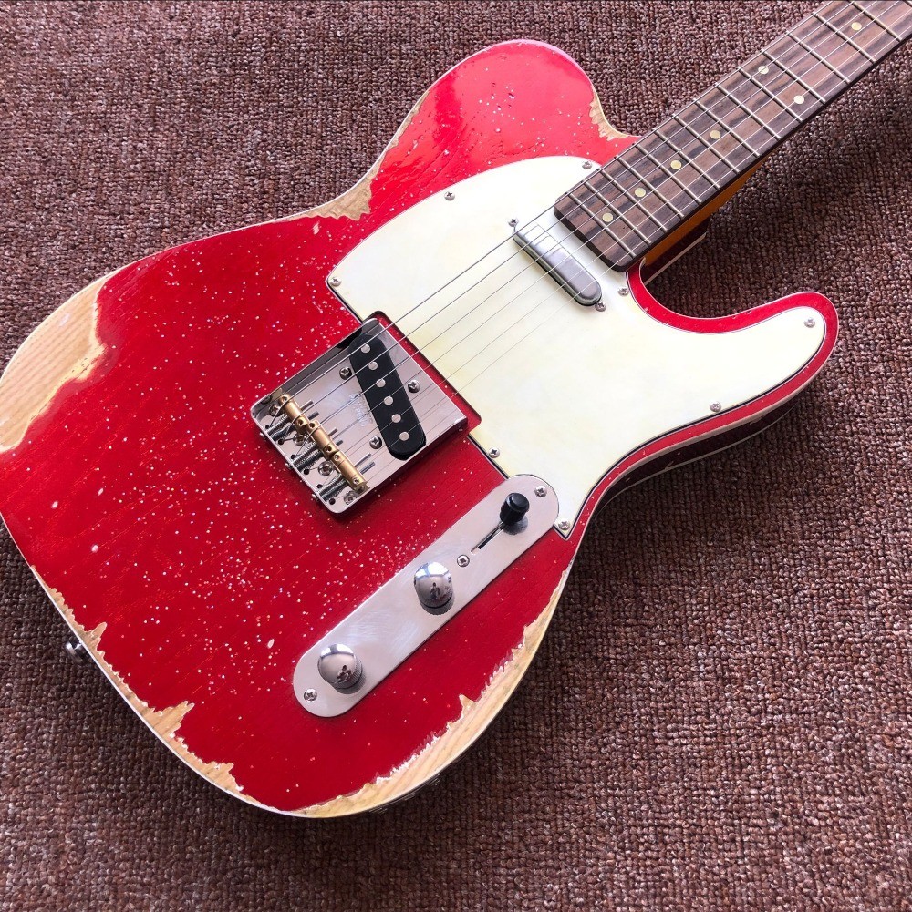 Classical TELE 6 Strings rosewood fingerboard Electric Guitar,telecaster gitaar relics