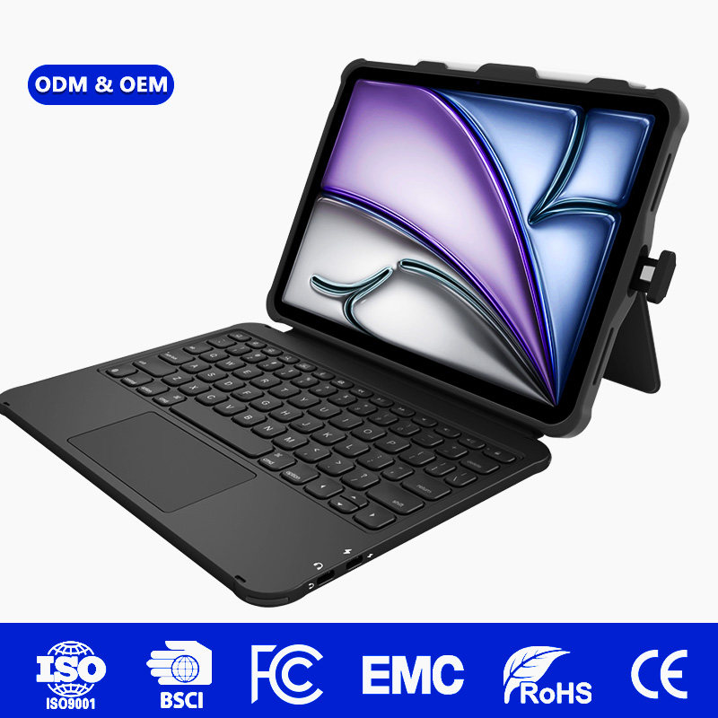 Rugged Keyboard Case for Classroom Use with Pencil Slot, Drop-Proof Multi-Angle Stand, RoHS Certified for iPad A16