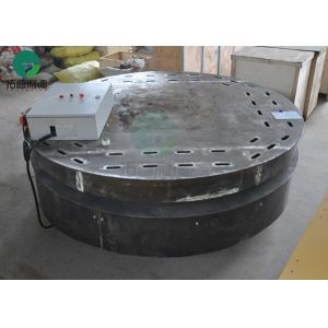 Factory Stable Heavy Load Rail Electrical Turntable Transfer Cart