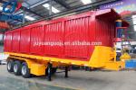 60 Ton 45cbm U Shape Square Shape Hydraulic Rear Dump Tipper Truck Semi Trailer