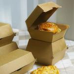 Disposable Corrugated Burger Box and French Fries Box Kraft Paper Packaging Box
