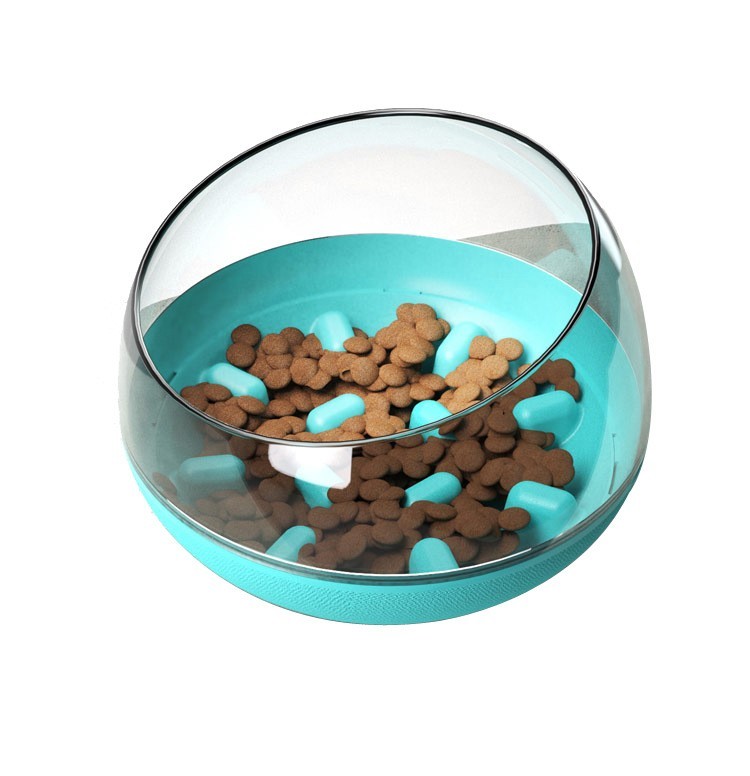 Pet Supplies Factory Amazon Slow Food Water Basin Dog Food Basin Tableware Do Not Pour Slow Food Dog Bowl