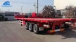 Flatbed 12R22.5 Tire Container Semi Trailer For Cement Bag