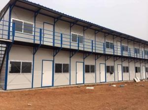 China modern labour camp prefab 2 storey prefab labor house factory