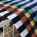Fashionable Healthy And Environmental Friendly Striped Knit Fabric For French