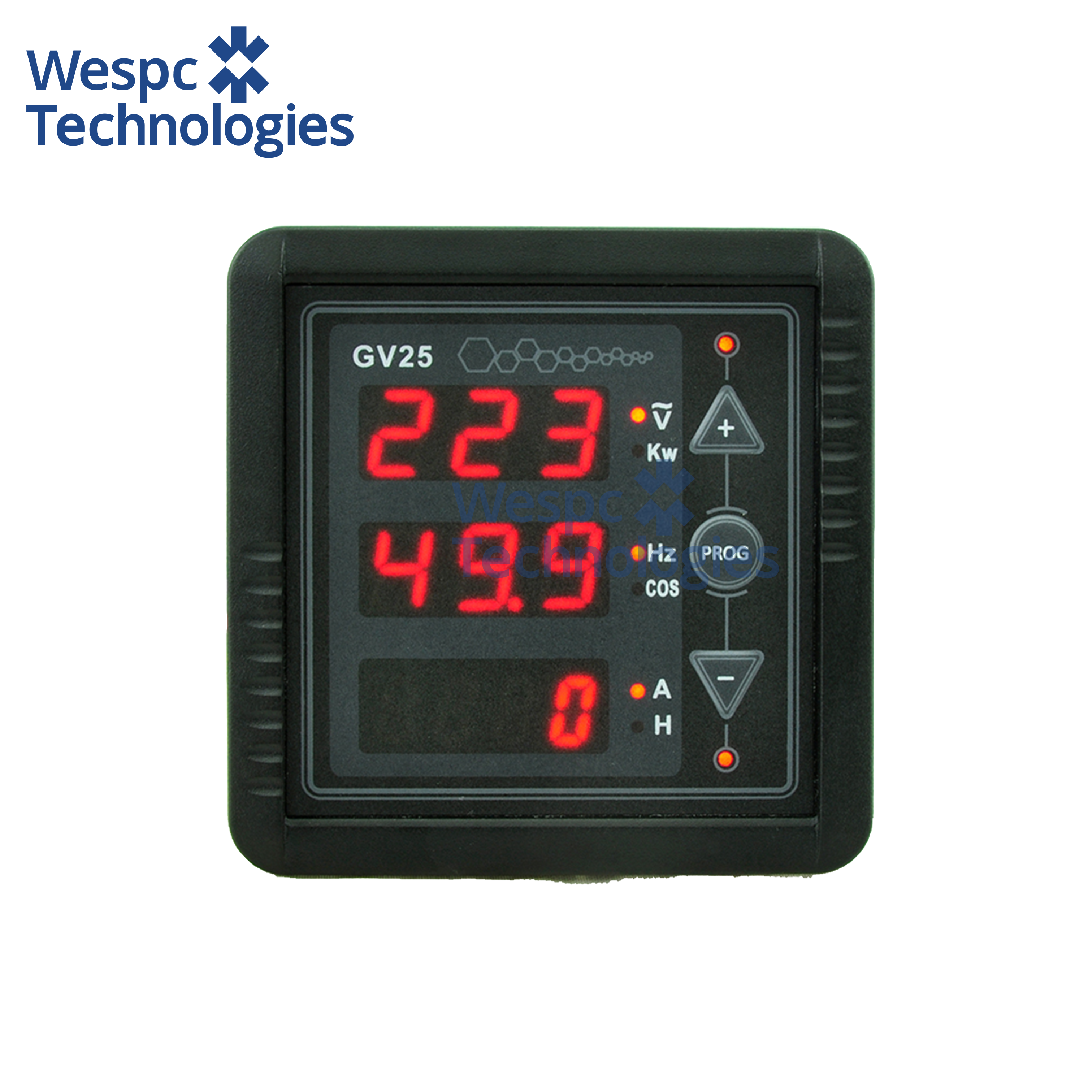 WESPC Original GV25 MKII Generator Digital Meter Voltage Current Tester Panel