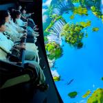 Naked Eye 9D Cinema 360 Immersive Dome Theatre 10 Players Motion Flying Cinema