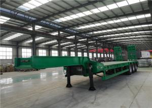 China 4mm Antiskid Plate Heavy Haul Trailer For Transport Cranes / Bulldozers factory