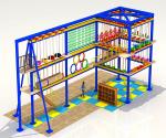 Multilevel Adventure Rope Course Outdoor With Balance Bridge