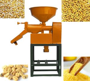 China Productivity 160kg/H Mini Rice Mill Paddy Husking Machine 3HP 220V factory