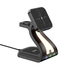China 3 In 1 Multifunctional Wireless Charger For IPhone Magnetic Night Light factory