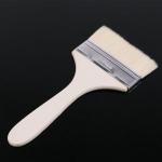 Flat Wooden Handle Bristle Hair Lacquer Brush