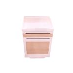 ABS material steel column bedside table two colors hospital dedicated