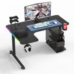 1050*700*115mm Sturdy Writing L Shaped Gaming Desk Adjustable Height for Home