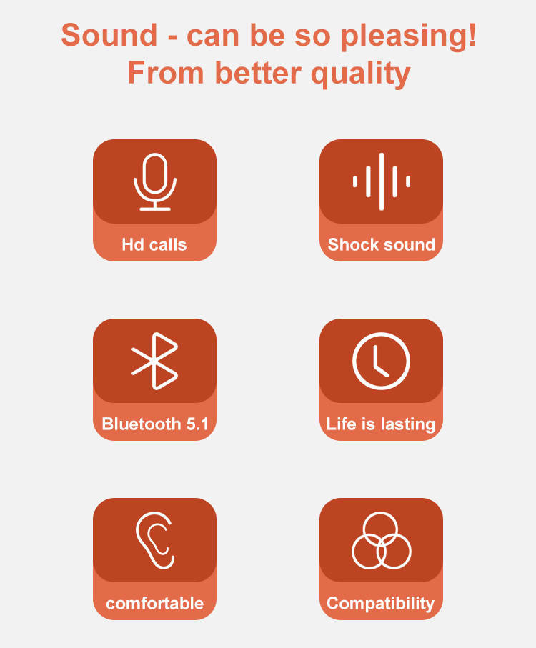 Wireless Running Earphones Earhook Noise Canceling HiFi Stereo Sound For Iphone