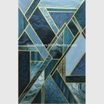 Contemporary Geometric Abstract Art Paintings For Star Hotels Decoration