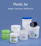 300ml 10oz HDPE Plastic Jar for Household Cooking Sauce Powder Storage Screw and